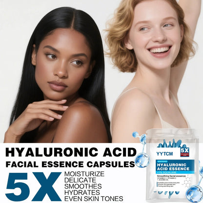 Hyaluronic Acid Capsule – Serum (30 Capsules) – Deep Moisturizing & Brightening Face Essence✨