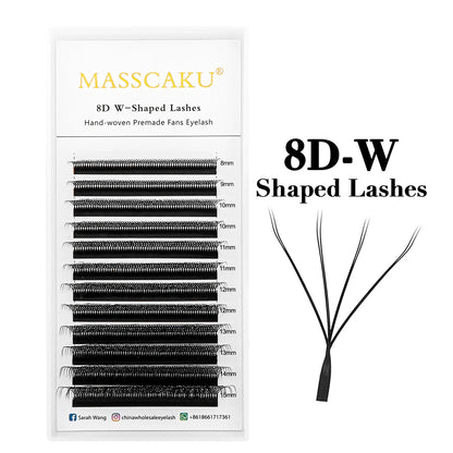 Premium Mink W – Shape Lash Extensions – 3D–6D Volume, 12✨
