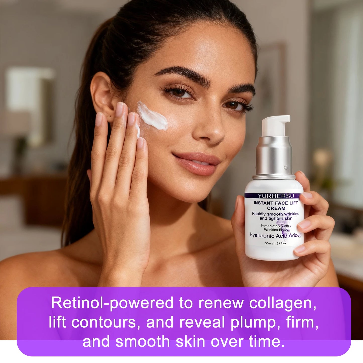 Retinol Tightening Cream – Face & Neck Anti-Aging, Firming Day & Night Care✨