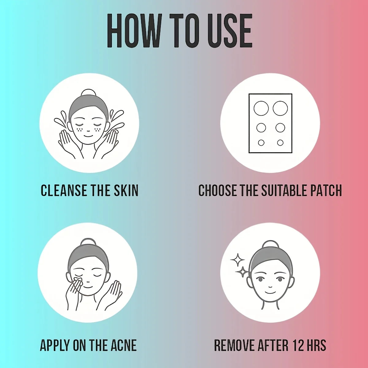 Star Pimple Patches – (432Pcs)– Invisible Hydrocolloid Acne Stickers For Spot Care✨