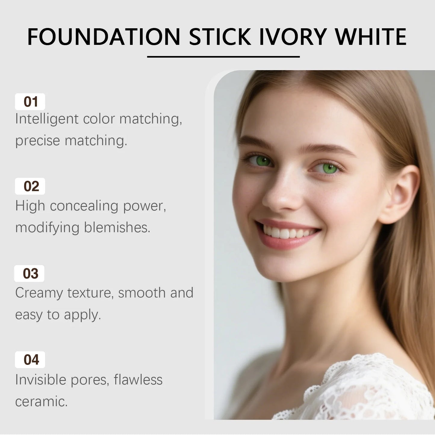 2-In-1 Double-Head Foundation Stick With Brush✨