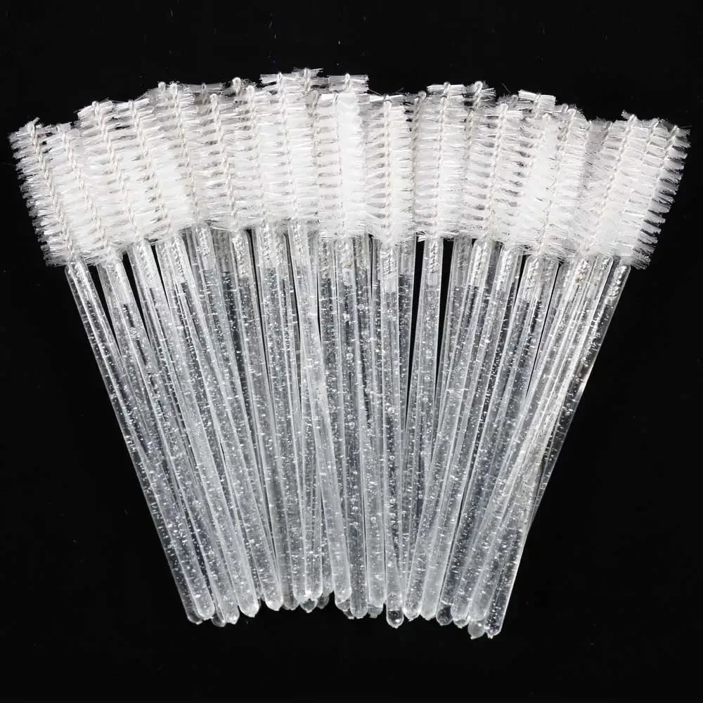 Disposable Eyelash & – Eyebrow Brushes – Crystal Handle Mascara Wands✨