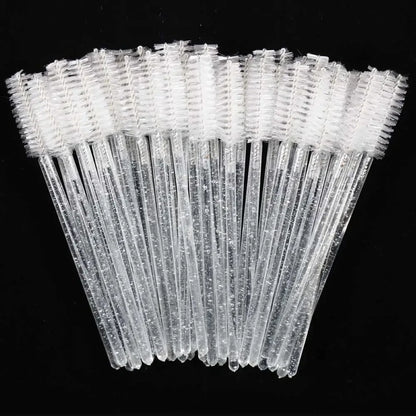 Disposable Eyelash & – Eyebrow Brushes – Crystal Handle Mascara Wands✨