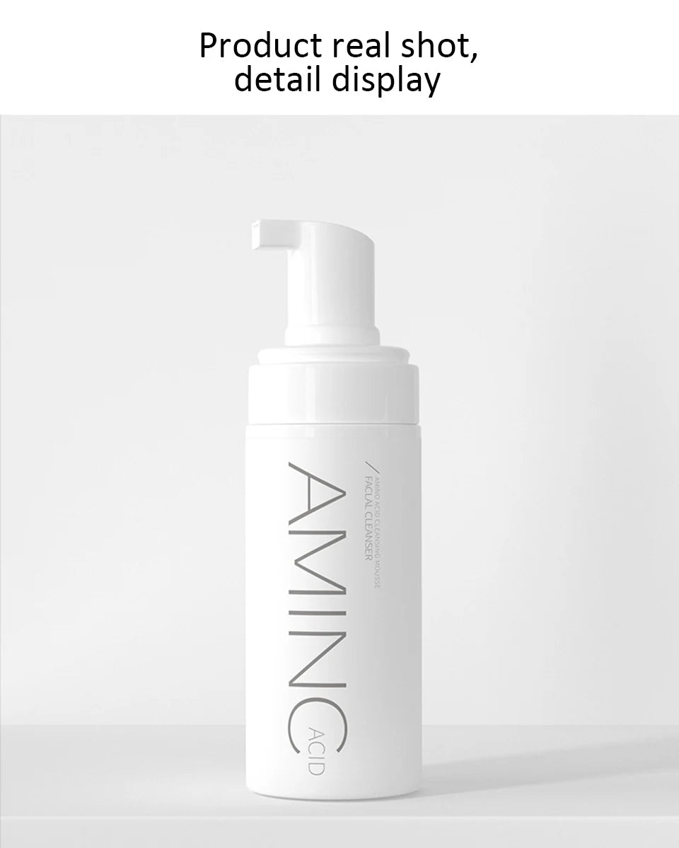 Amino Acid Cleansing Mousse Face Wash (100/150ml) – Oil Control, Deep Pore Cleanser for Acne, Mite Removal, Hydrating & Brightening Foam