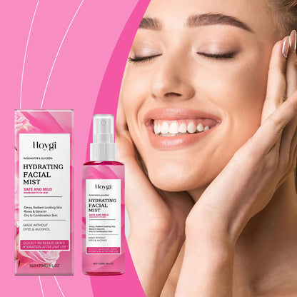 Rose Hydrating Facial Spray – Moisturizing & Pore-Refining Toner Mist✨