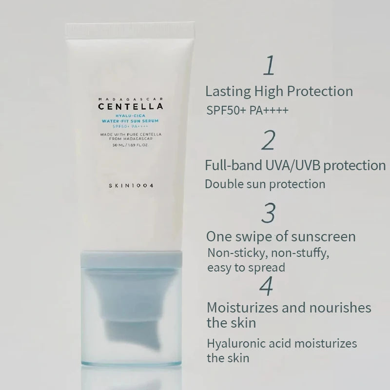 Hyalu-Cica Moisture Cream & SPF50+ Water-Fit Sun Serum – Korean Skincare