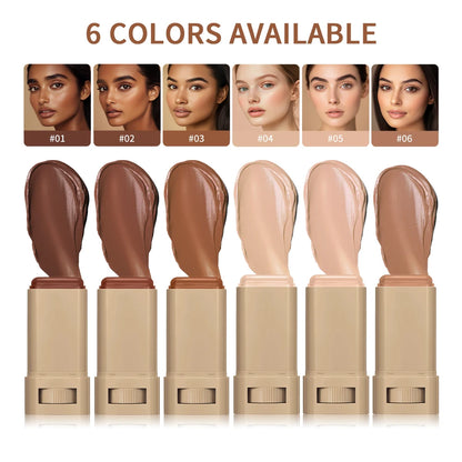 Waterproof Skin Tint Stick – Nourishing Tinted Serum Foundation Balm with Contour & Glow Finish✨