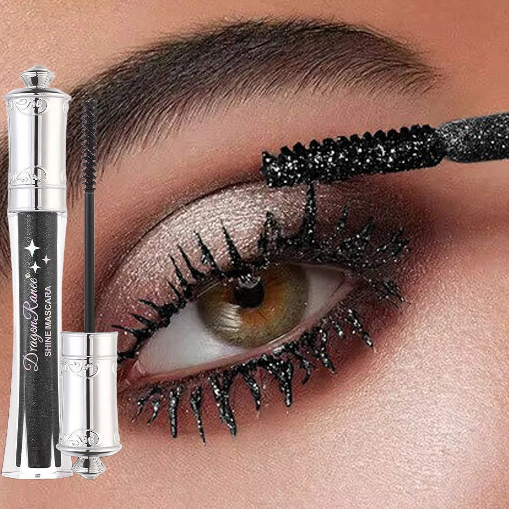 9-Color Diamond Glitter Mascara – Waterproof Volumizing Curl Lash Mascara✨
