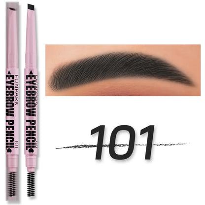 2-In-1 Luxury Eyebrow – Pencil & Brush – Waterproof Long-Lasting Brow Pen✨