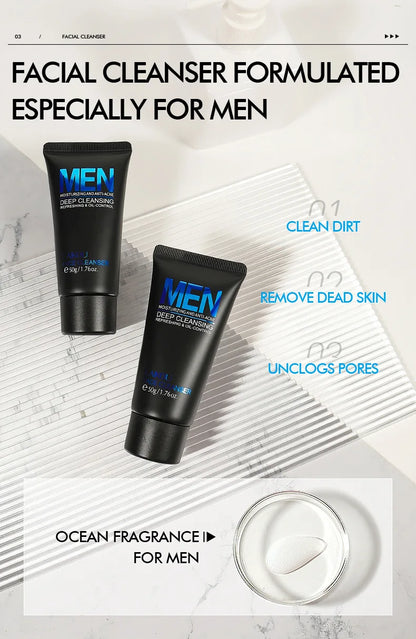 Laikou Men Facial Cleanser 50G🖤✨