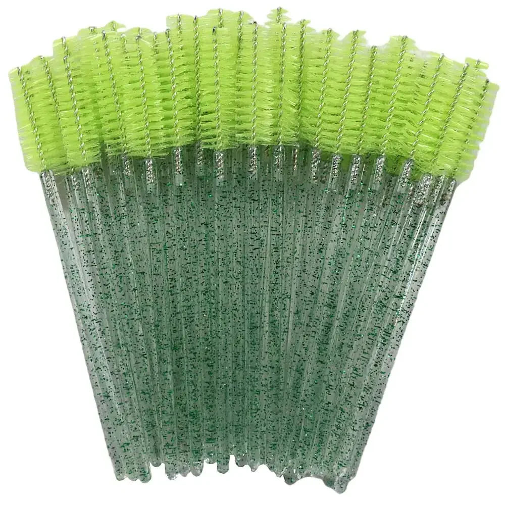 Disposable Eyelash & – Eyebrow Brushes – Crystal Handle Mascara Wands✨