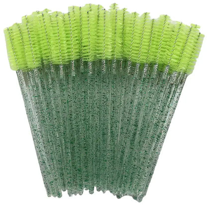 Disposable Eyelash & – Eyebrow Brushes – Crystal Handle Mascara Wands✨