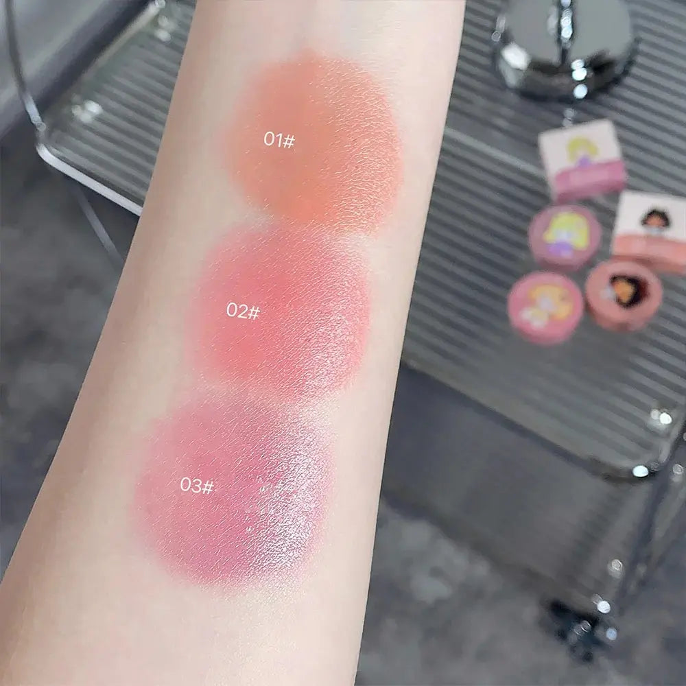 Gege Bear Cushion – Blush With Powder Puff – Long-Lasting Blendable Cheek Color for Natural Glow✨
