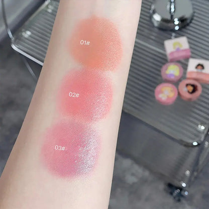 Gege Bear Cushion – Blush With Powder Puff – Long-Lasting Blendable Cheek Color for Natural Glow✨