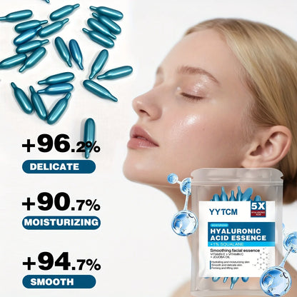 Hyaluronic Acid Capsule – Serum (30 Capsules) – Deep Moisturizing & Brightening Face Essence✨