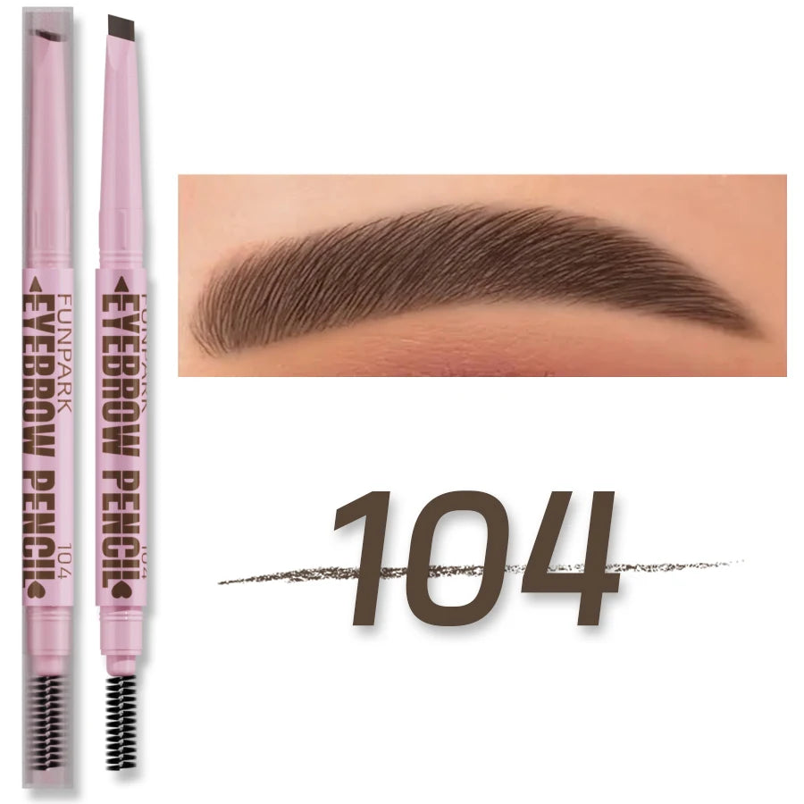 2-In-1 Luxury Eyebrow – Pencil & Brush – Waterproof Long-Lasting Brow Pen✨