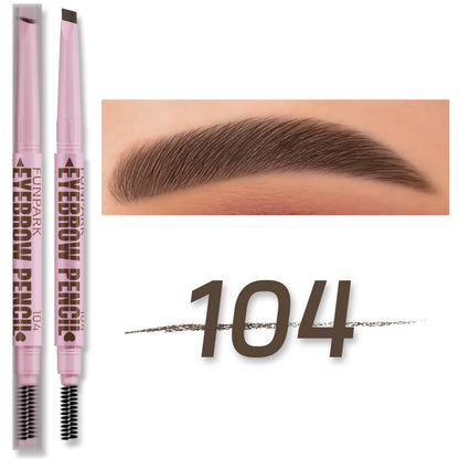 2-In-1 Luxury Eyebrow – Pencil & Brush – Waterproof Long-Lasting Brow Pen✨