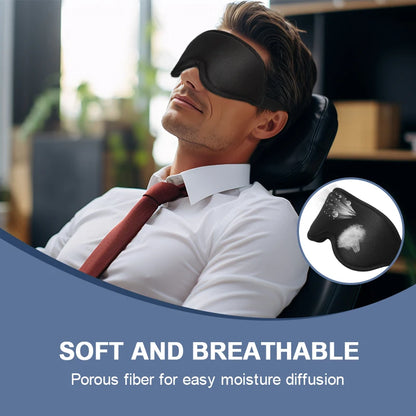3D Contoured Sleep Eye Mask – Memory Foam Blackout Eye Mask😴✈️