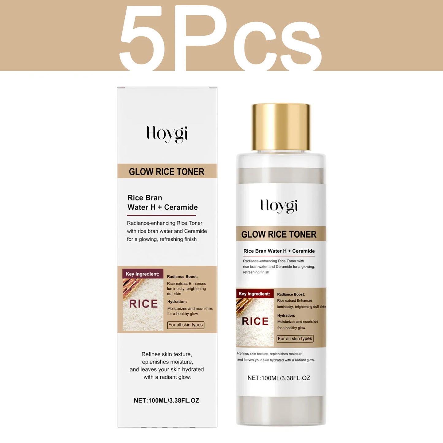 Hoygi Glow Rice Toner – Gentle Exfoliating & Hydrating Toner✨
