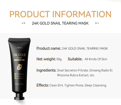 24K Gold Sakura Peel-Off Face Mask – Brightening & Glow Treatment✨