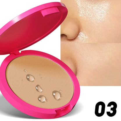 Natural Matte Pressed – Powder – Oil Control Brightening Compact Foundation &amp; Concealer Face Powder✨