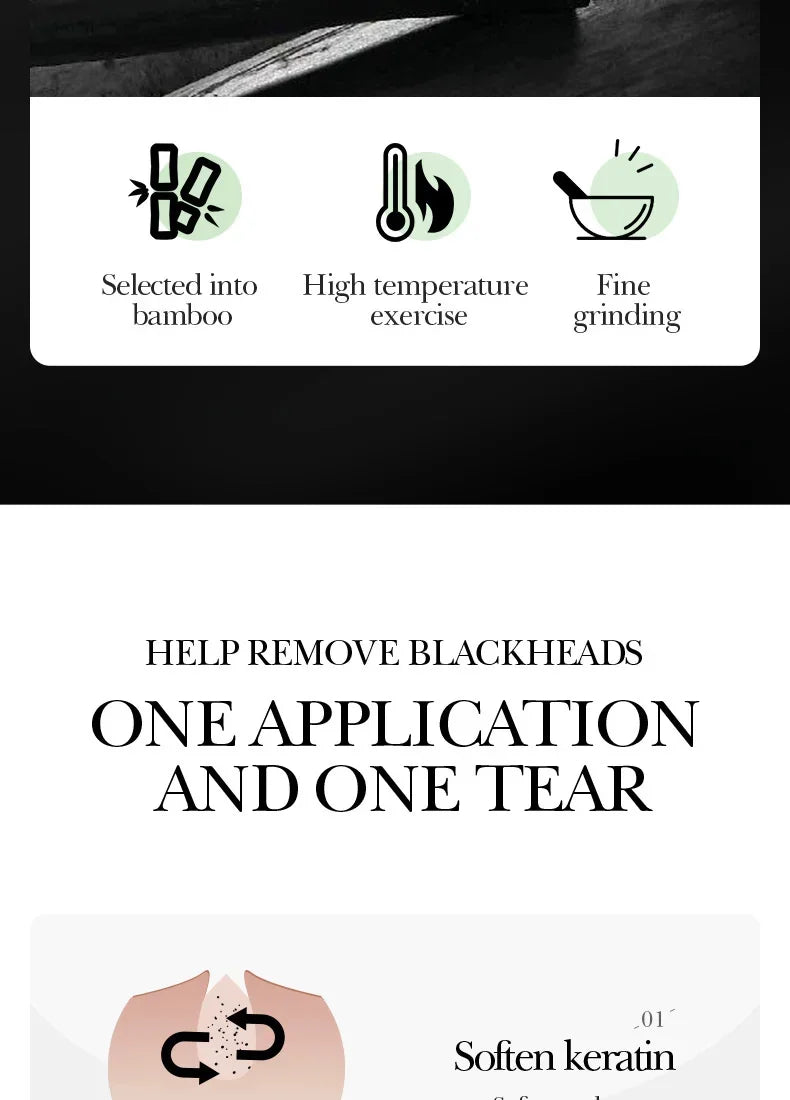 Bamboo Charcoal Blackhead – Remover Mask🖤✨