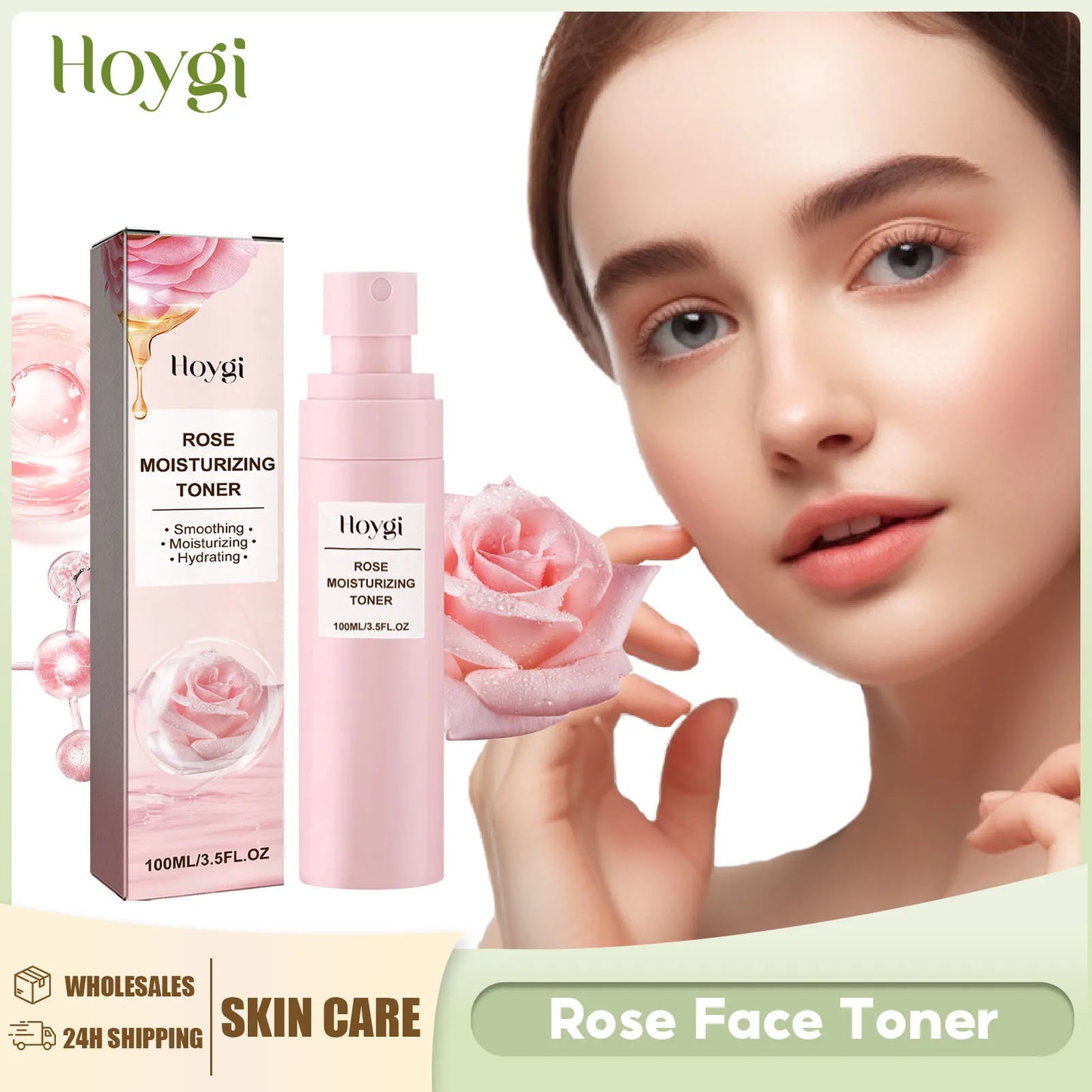 Rose Toner Water Spray – Korean Skincare Mist✨