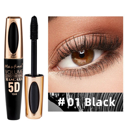 Silk Mascara 5D– Waterproof Lengthening &amp; Volumizing Black Lash Mascara✨