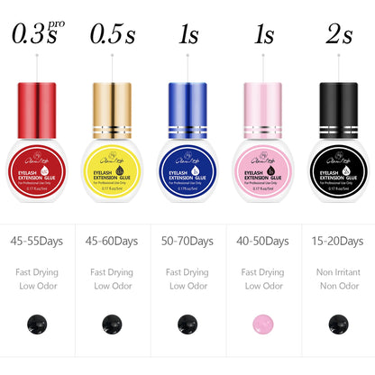 Professional Lash Glue – – 0.3–2 Sec Dry, Strong Hold Black✨