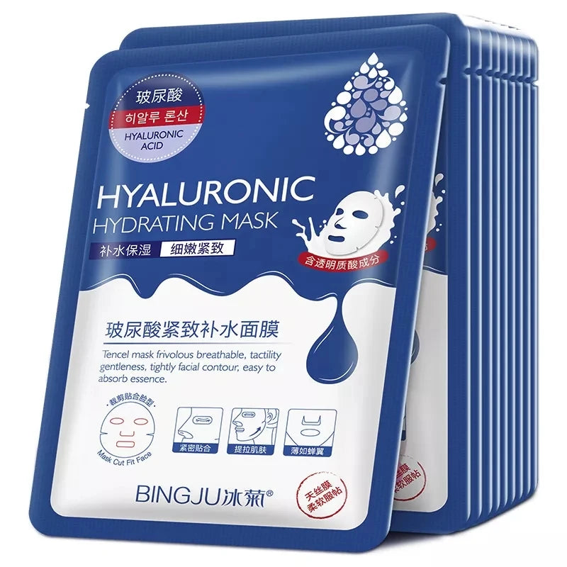 Hyaluronic Acid - Sheet Face Masks  (10pcs ) 💧✨