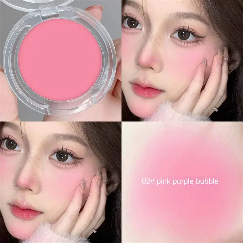 Matte Monochrome Blush – Powder – Natural Cheek Color Brightening Waterproof Face Makeup✨