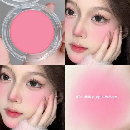 Matte Monochrome Blush – Powder – Natural Cheek Color Brightening Waterproof Face Makeup✨