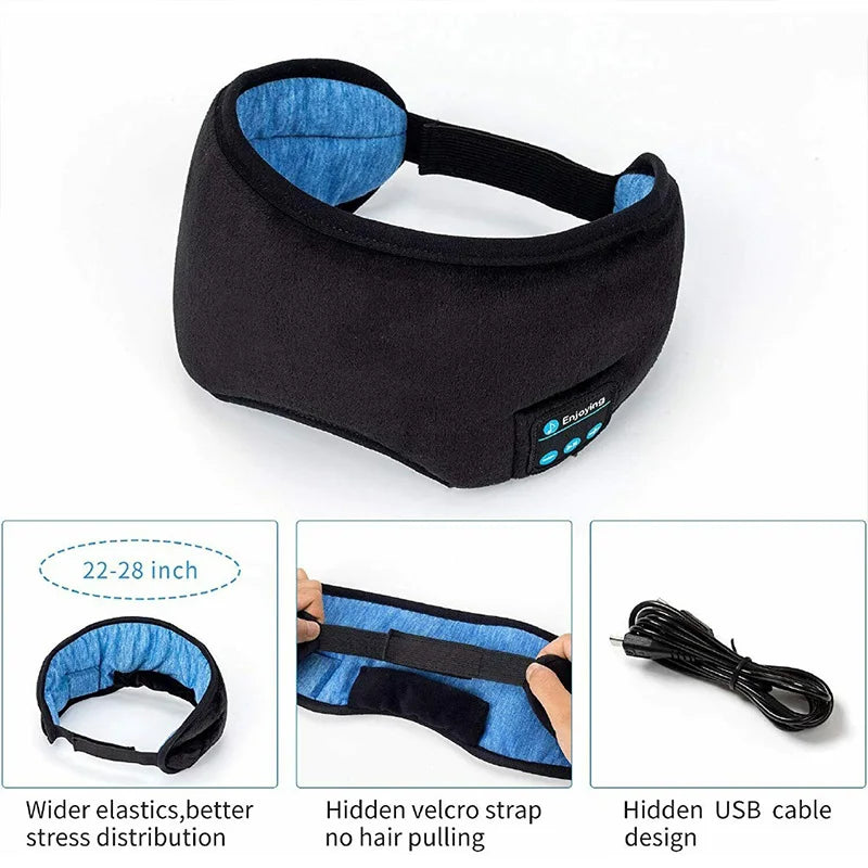 Bluetooth 3D Eye Mask Headphones / Wireless Music Sleeping Headband 🎧😴
