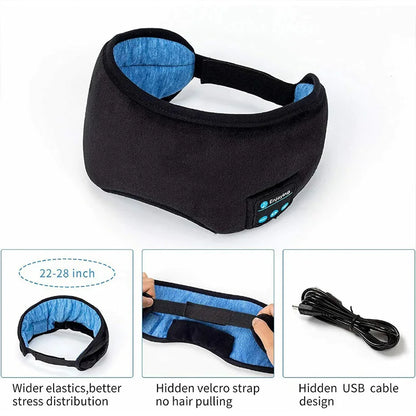 Bluetooth 3D Eye Mask Headphones / Wireless Music Sleeping Headband 🎧😴