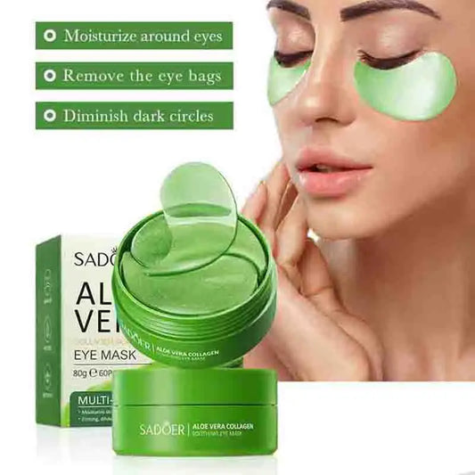 Aloe Vera Collagen Eye Patches – Hydrating & Firming Under Eye Mask✨