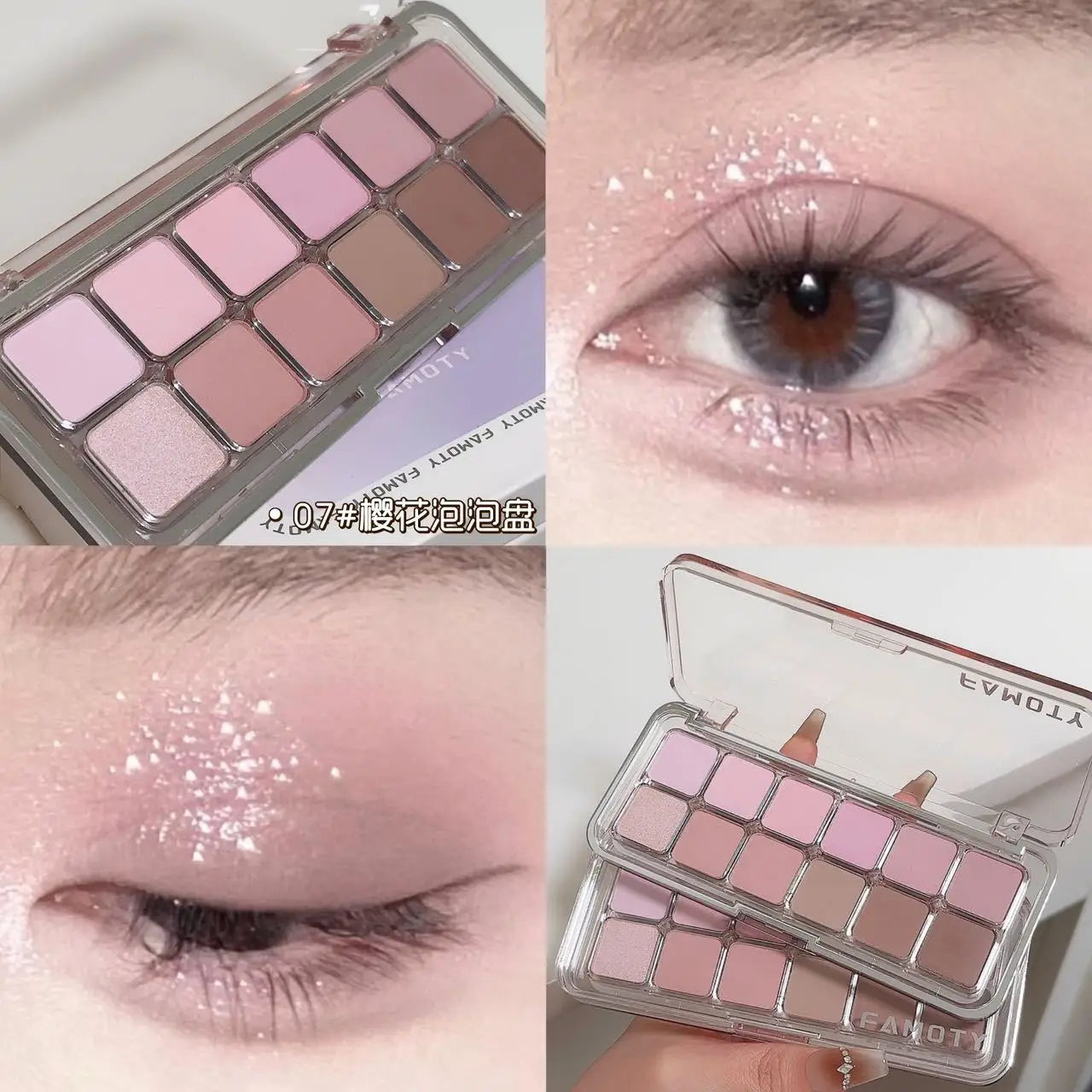 12-Color Matte Eyeshadow – Palette – Tea Apricot Soft Earth Tones✨