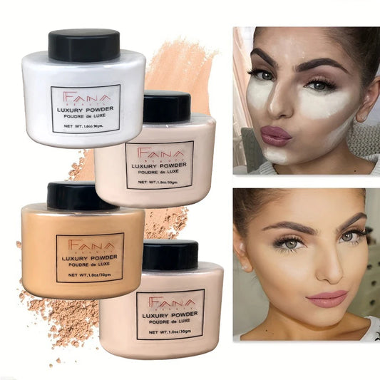 4-Color Luxury Banana – Setting Powder – Waterproof Long-Lasting Oil-Control Face Powder✨