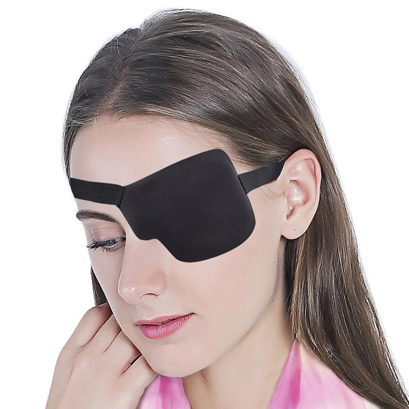 Black Single Eyepatch – Blindfold Adjustable Eye Mask 🖤😴