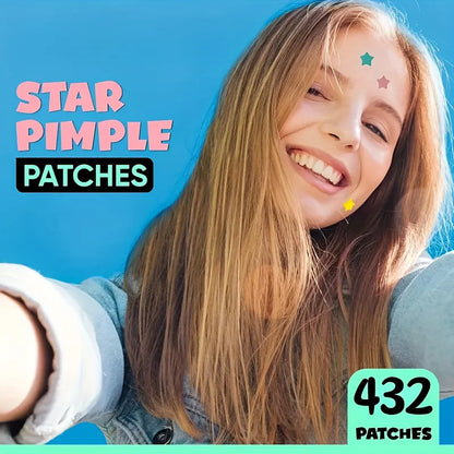 Star Pimple Patches – (432Pcs)– Invisible Hydrocolloid Acne Stickers For Spot Care✨