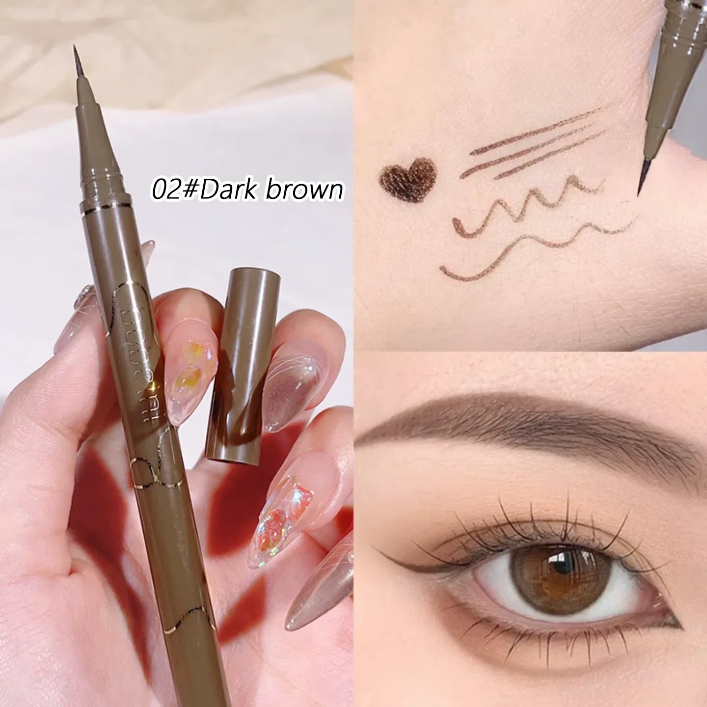 Slim Gel Eyeliner – Pen – Waterproof, Smudge-Proof, High-Pigment✨
