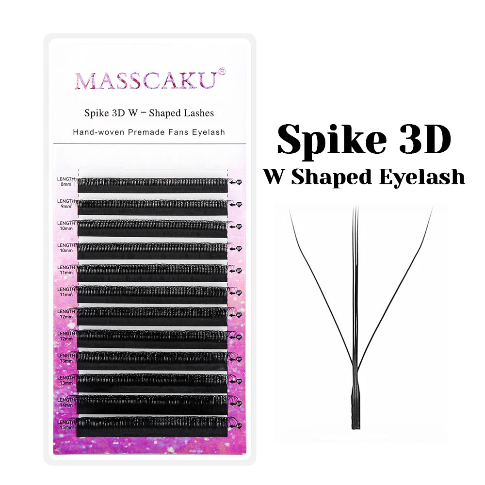Premium Mink W – Shape Lash Extensions – 3D–6D Volume, 12✨