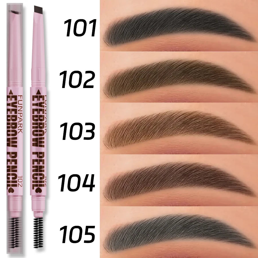 2-In-1 Luxury Eyebrow – Pencil & Brush – Waterproof Long-Lasting Brow Pen✨