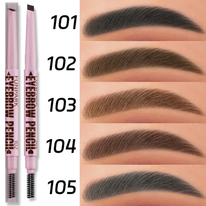 2-In-1 Luxury Eyebrow – Pencil & Brush – Waterproof Long-Lasting Brow Pen✨