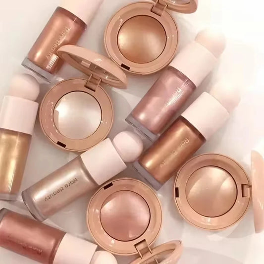 Melting Cream Blush – & Highlighter – Pearlescent Glow Makeup For Cheeks & Lips✨