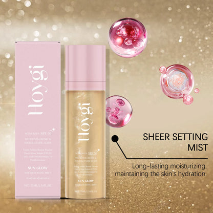 Hoygi SPF 50+ Setting Spray – Matte Oil-Control Makeup Fixer with Waterproof Long-Lasting Sun Protection✨