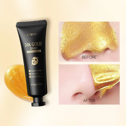 24K Gold Sakura Peel-Off Face Mask – Brightening & Glow Treatment✨
