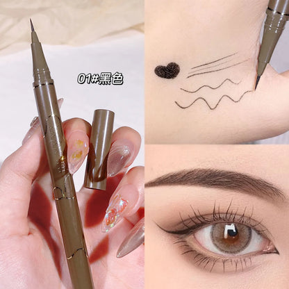 Slim Brown Liquid – Eyeliner – Waterproof, Smudge-Proof, Long-Lasting✨