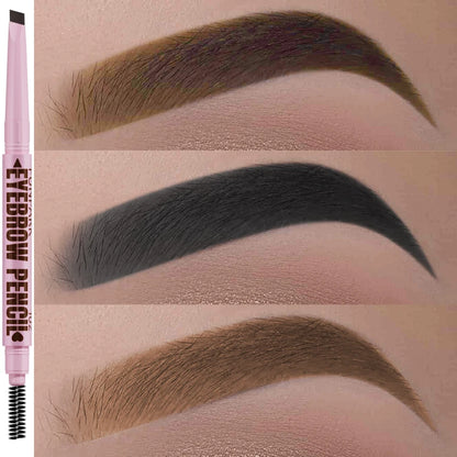 2-In-1 Luxury Eyebrow – Pencil & Brush – Waterproof Long-Lasting Brow Pen✨