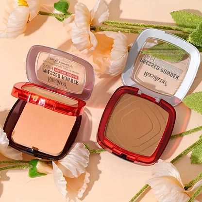 Matte Full Coverage – Pressed Powder Foundation – 24H Long-Lasting Weightless Finishing Powder with Puff Applicator✨