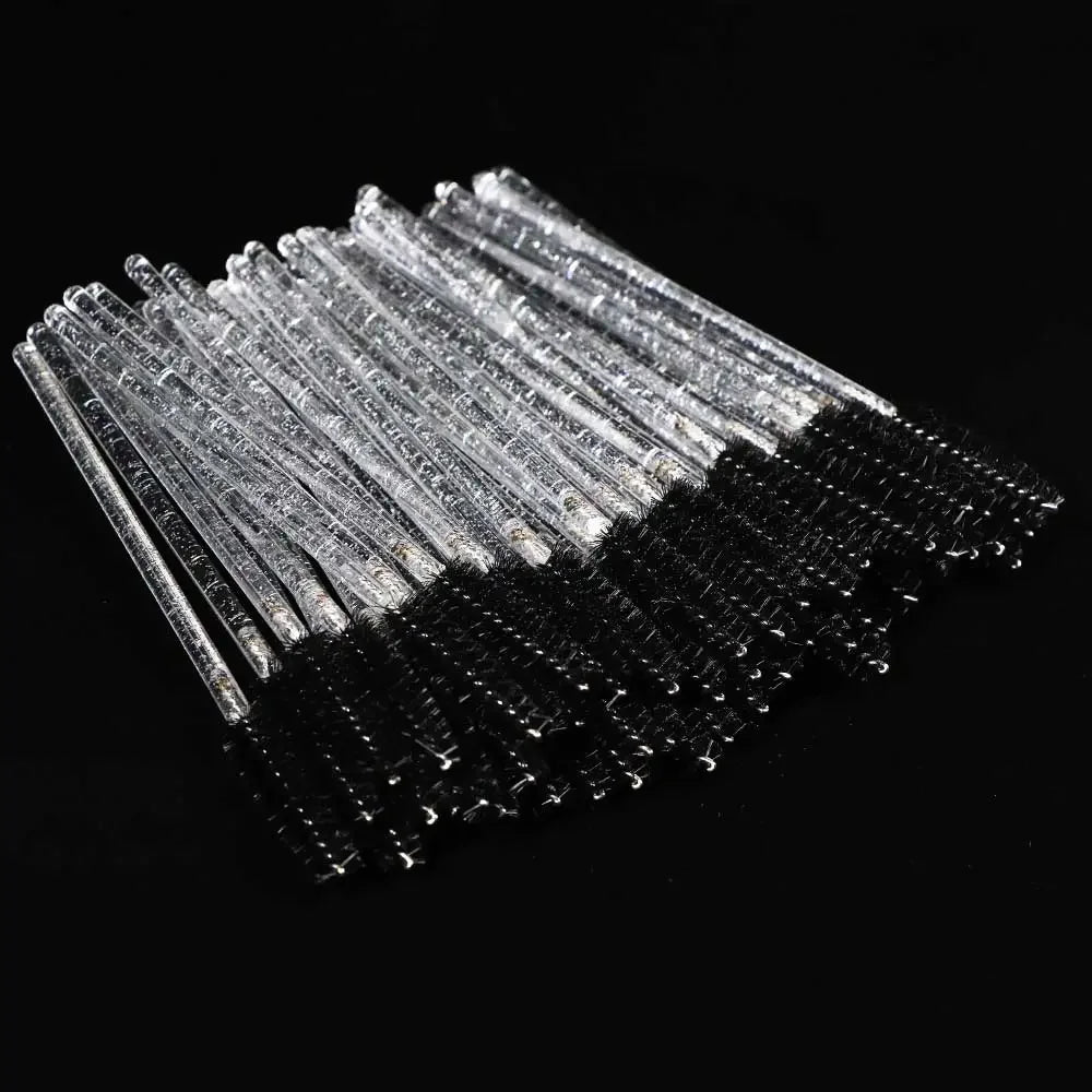 Disposable Eyelash & – Eyebrow Brushes – Crystal Handle Mascara Wands✨